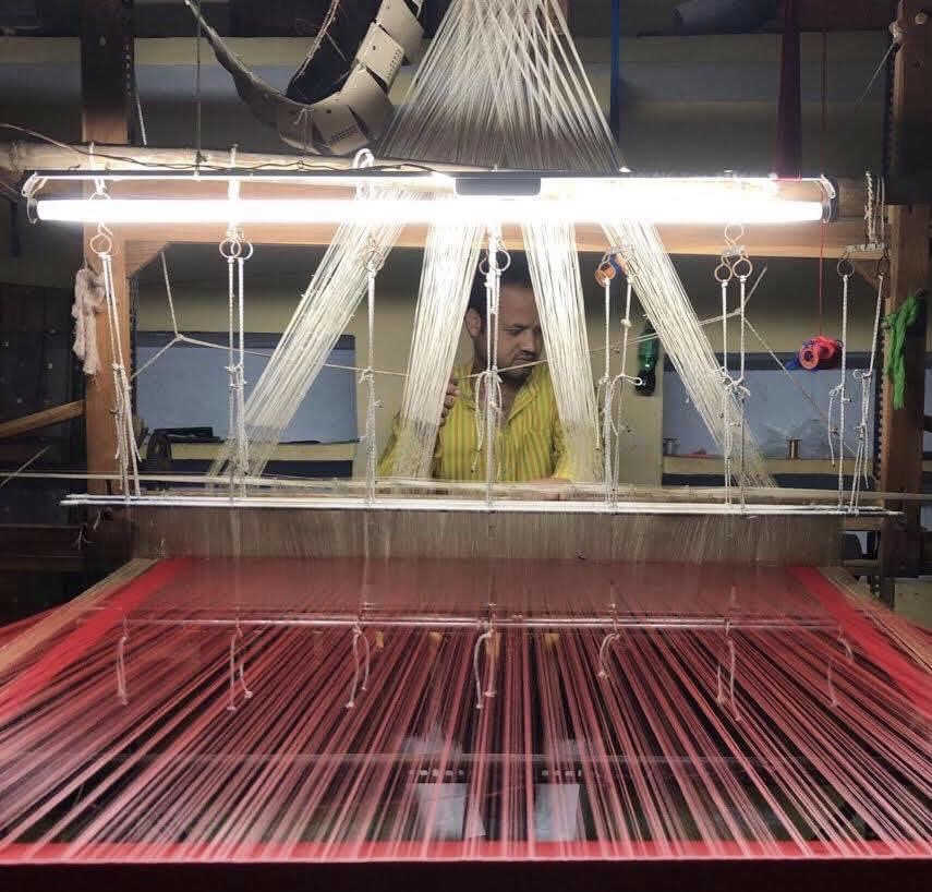 Chanderi Handloom master weaver - Motamal Handlooms
