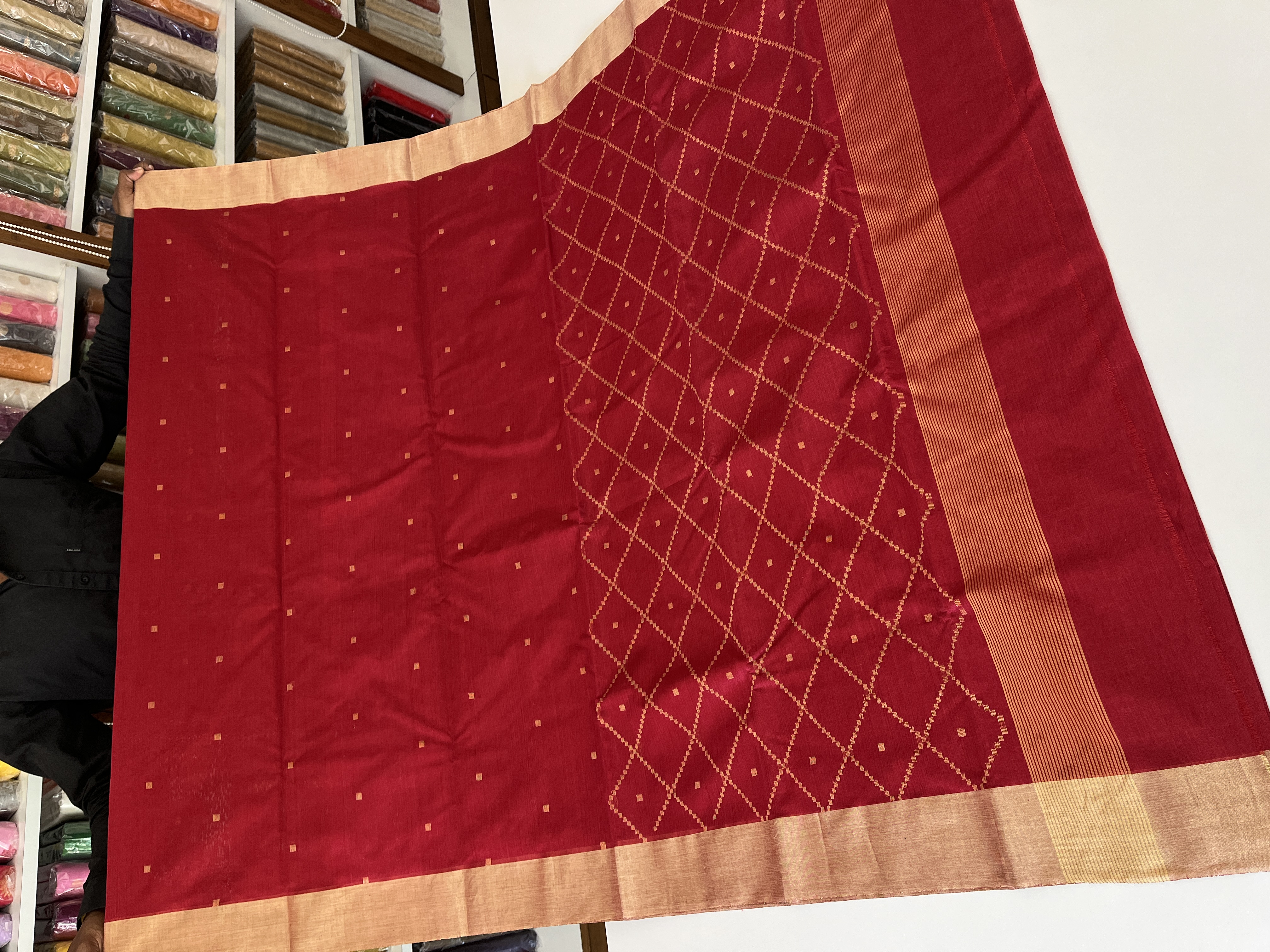 Chanderi Sarees — Design 97 - Motamal Handlooms, Chanderi