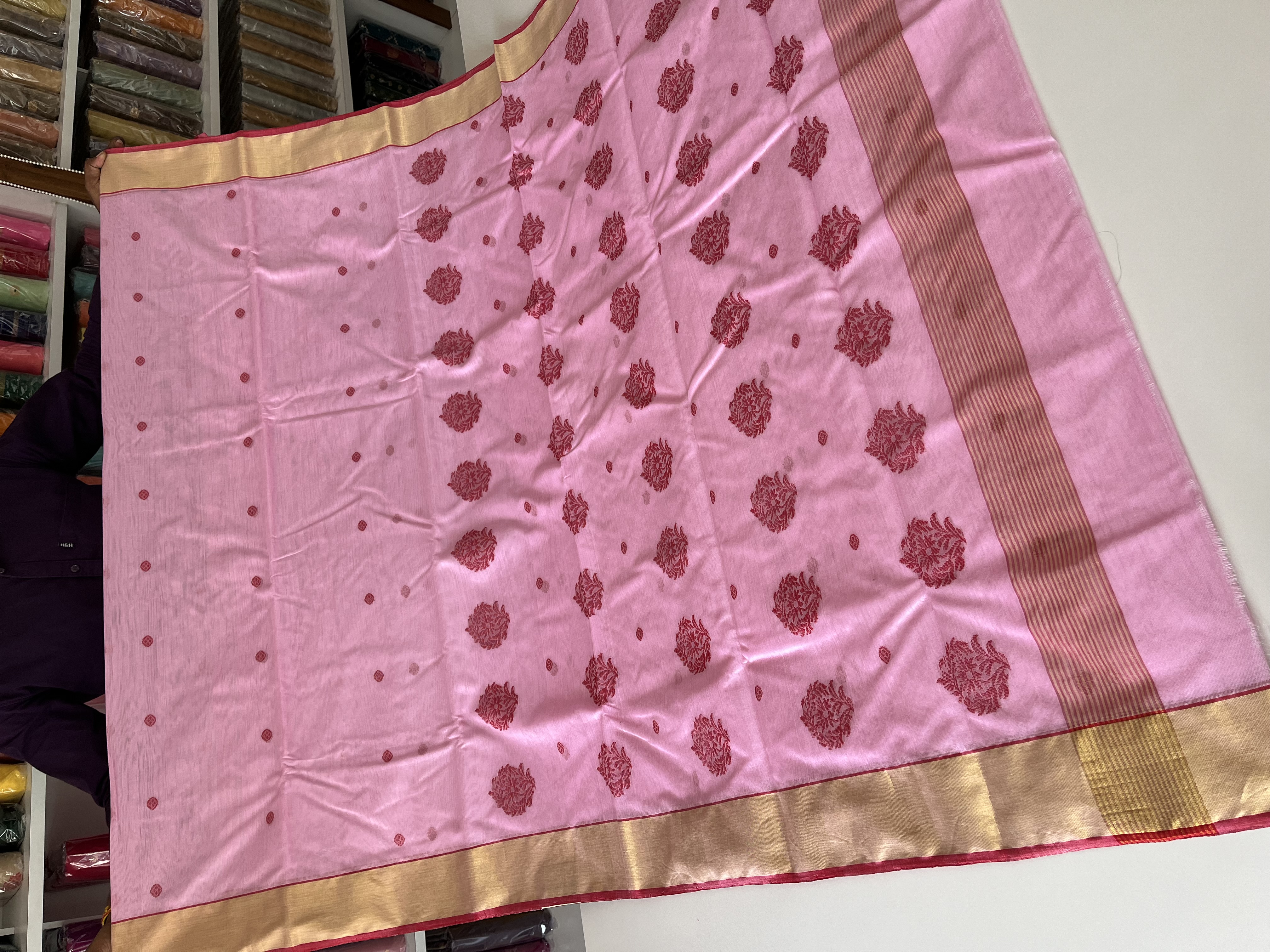 Chanderi Sarees — Design 99 - Motamal Handlooms, Chanderi
