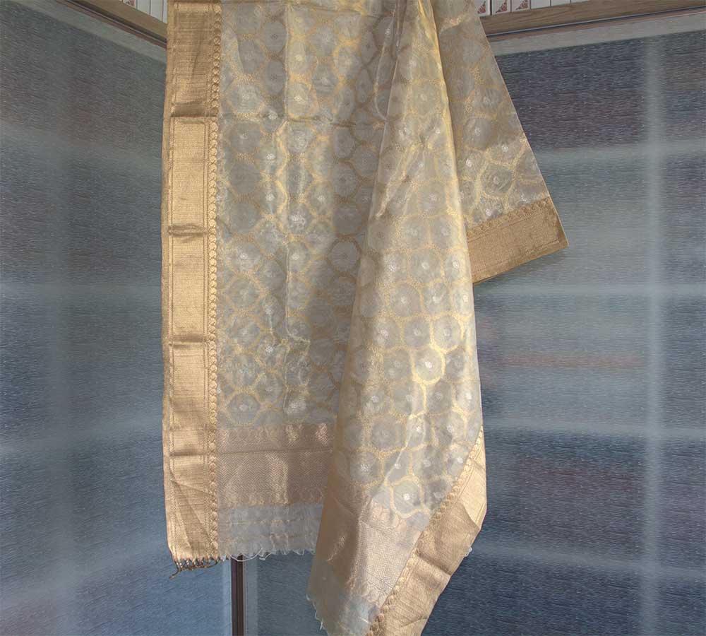 Chanderi Dupatta - Motamal Handlooms, Chanderi