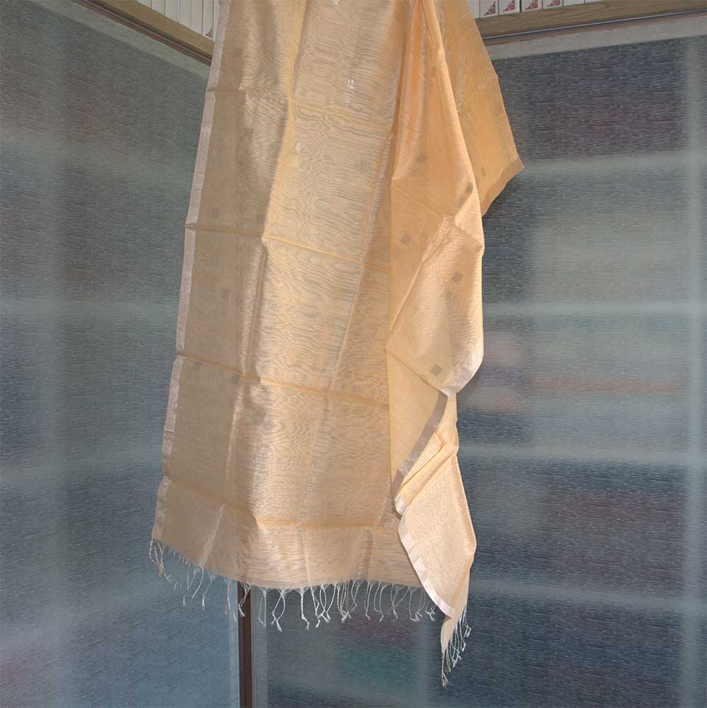 Chanderi Dupatta - Motamal Handlooms, Chanderi