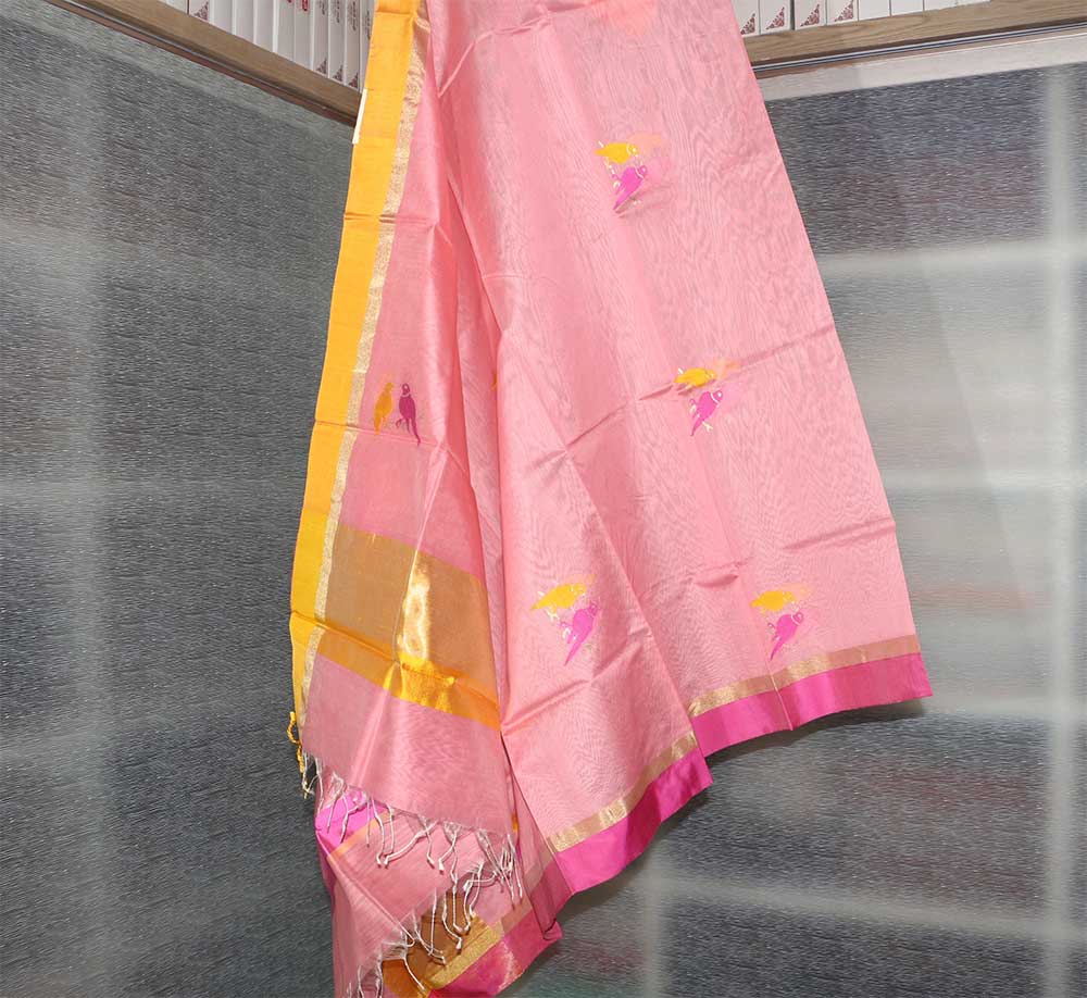 Chanderi Dupatta - Motamal Handlooms, Chanderi