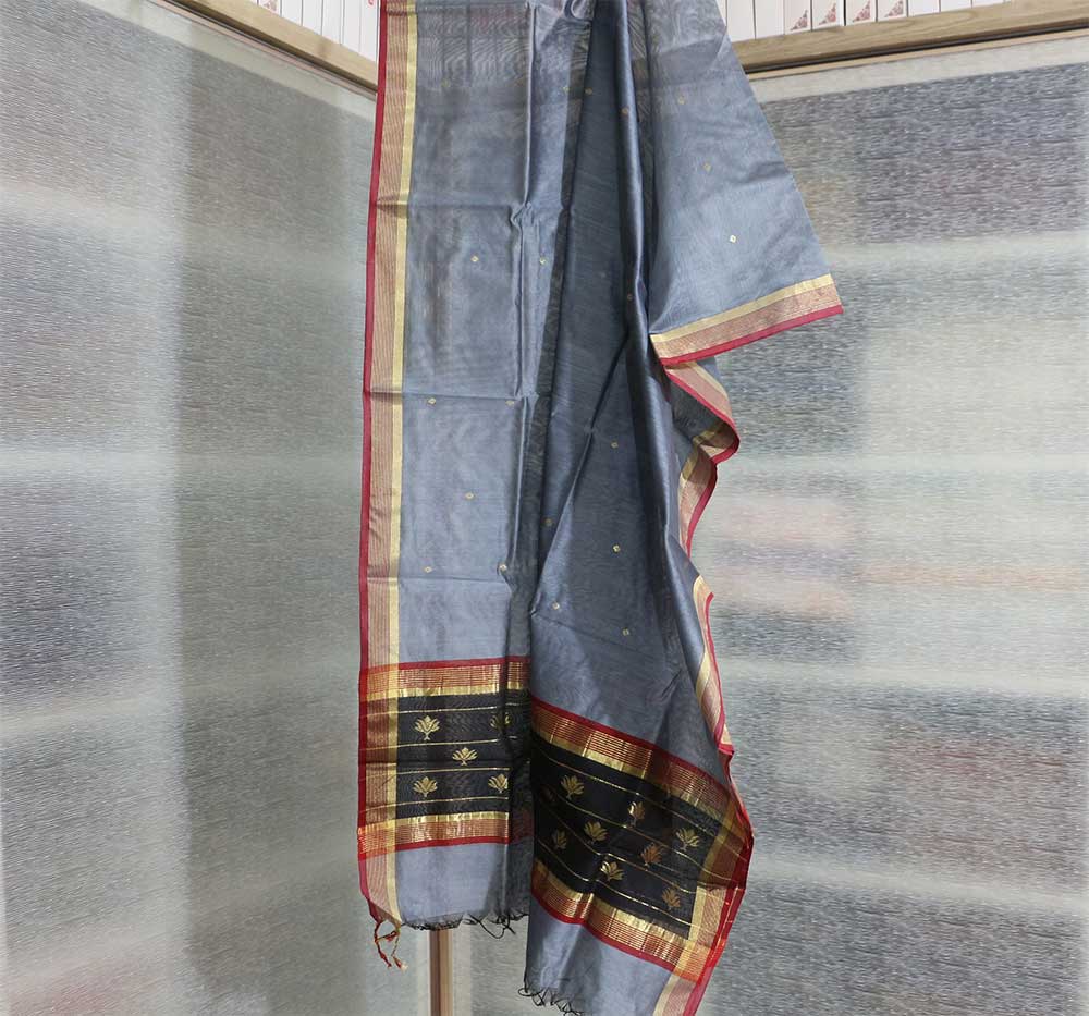 Chanderi Dupatta - Motamal Handlooms, Chanderi