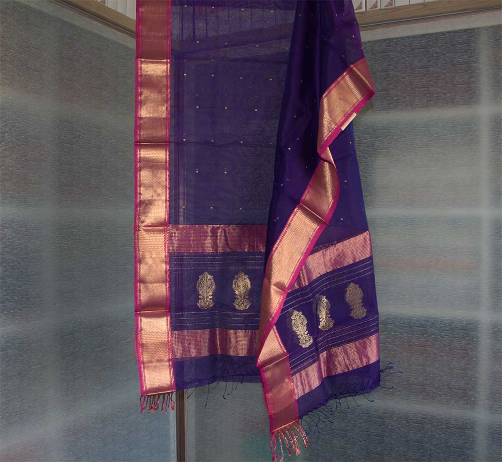Chanderi Dupatta - Motamal Handlooms, Chanderi