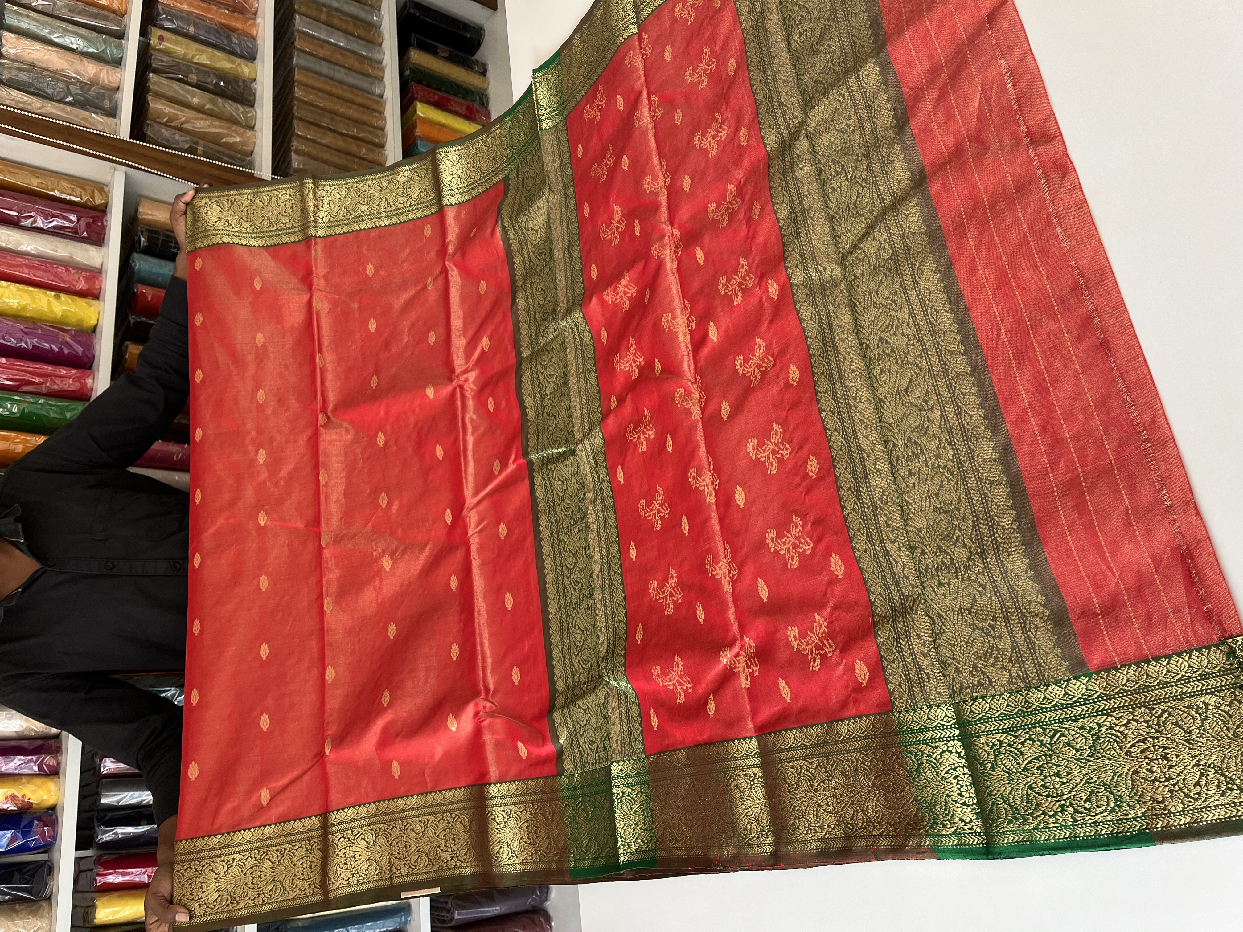 Chanderi Sarees — Design 95 - Motamal Handlooms, Chanderi