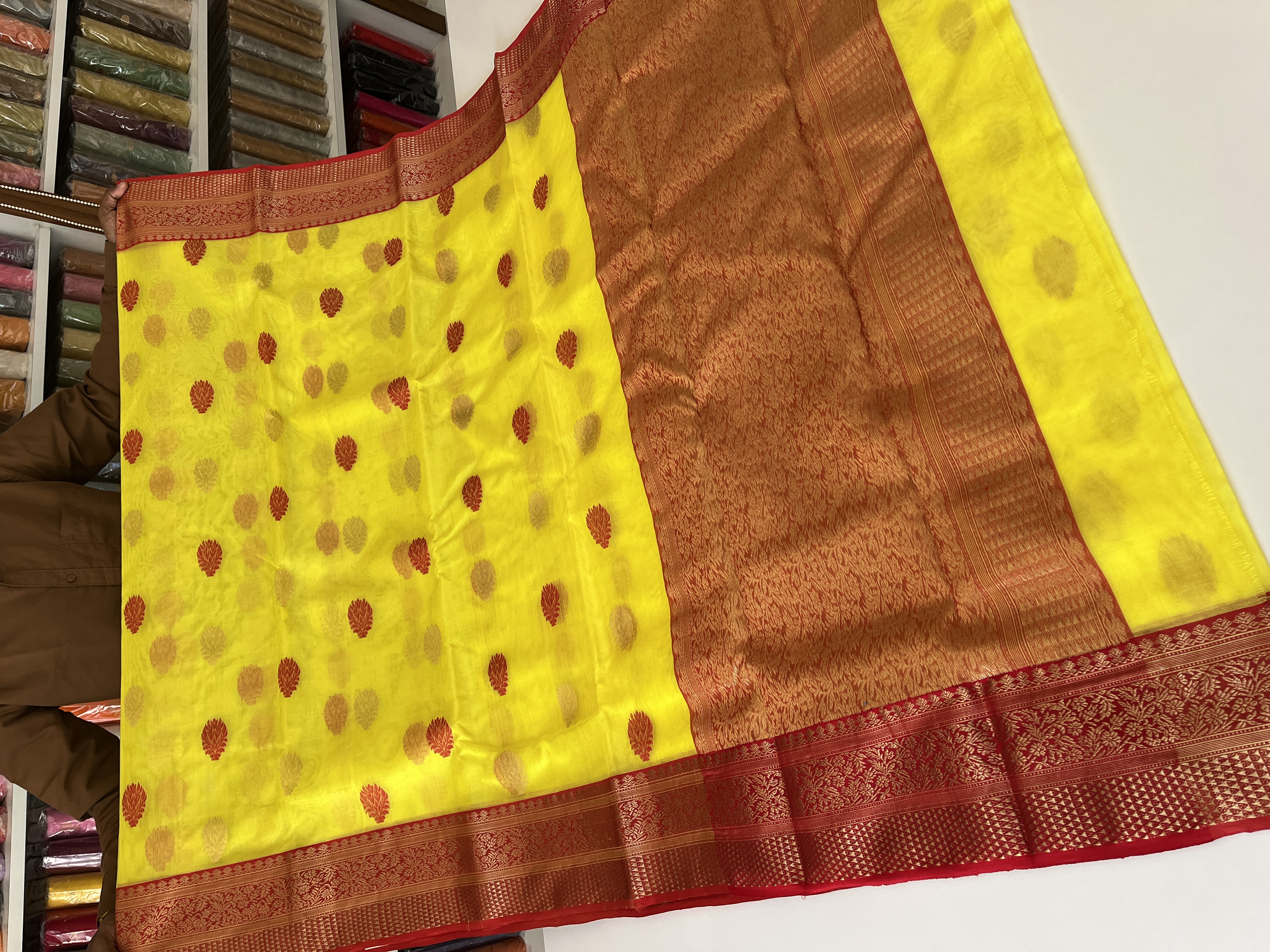 Chanderi Sarees — Design 59 - Motamal Handlooms, Chanderi