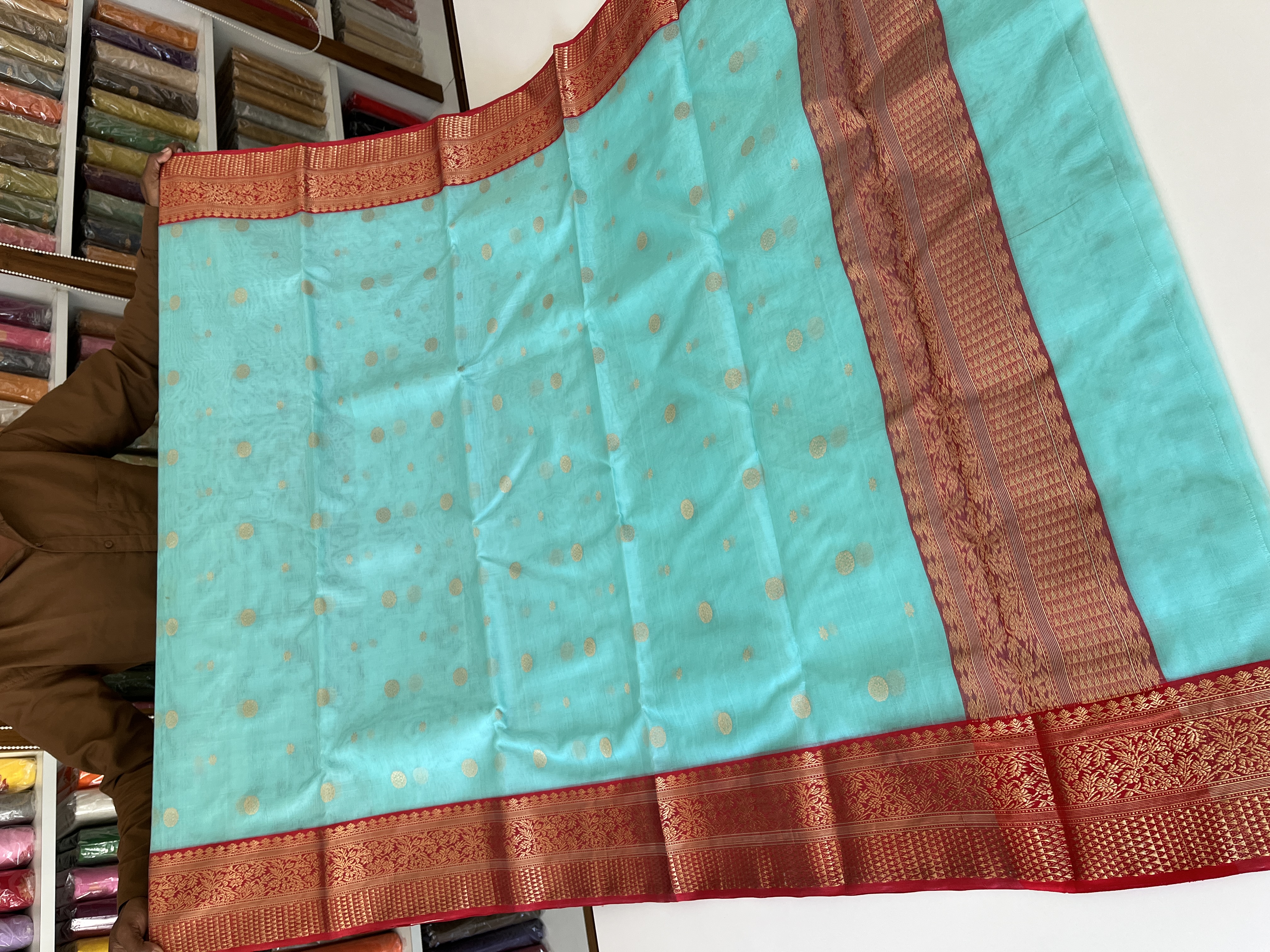 Chanderi Sarees — Design 65 - Motamal Handlooms, Chanderi