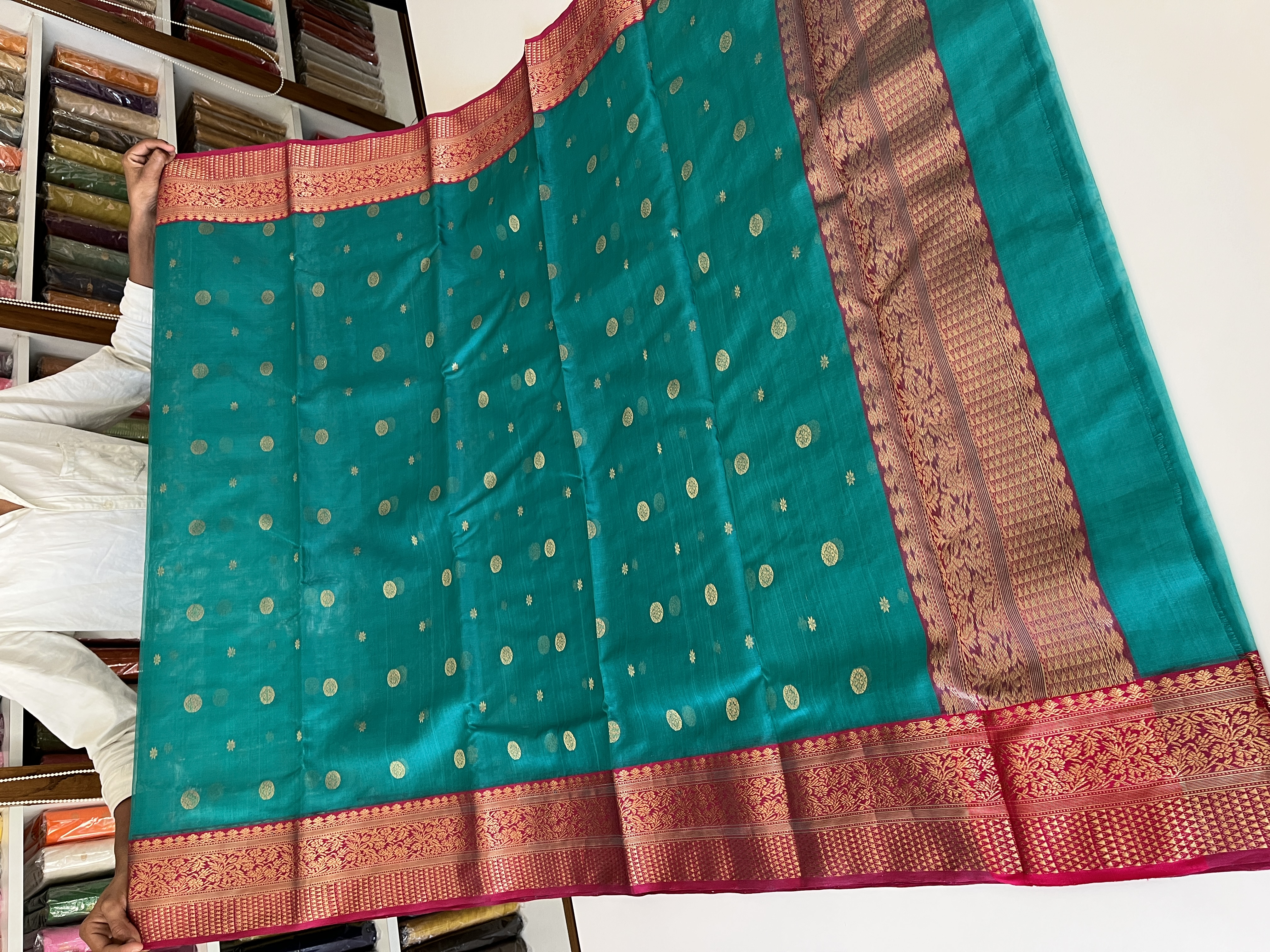 Chanderi Sarees — Design 64 - Motamal Handlooms, Chanderi