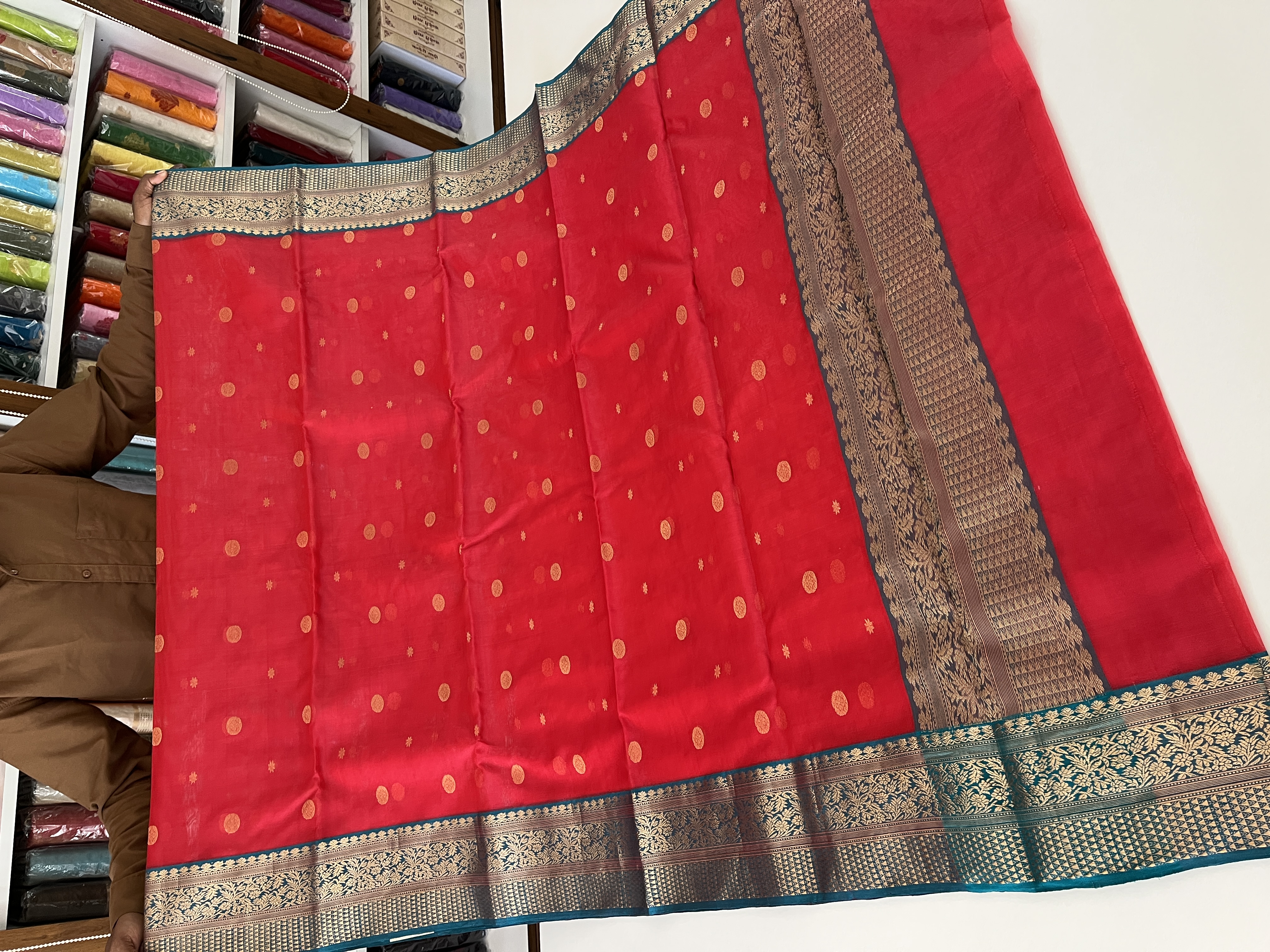 Chanderi Sarees — Design 67 - Motamal Handlooms, Chanderi