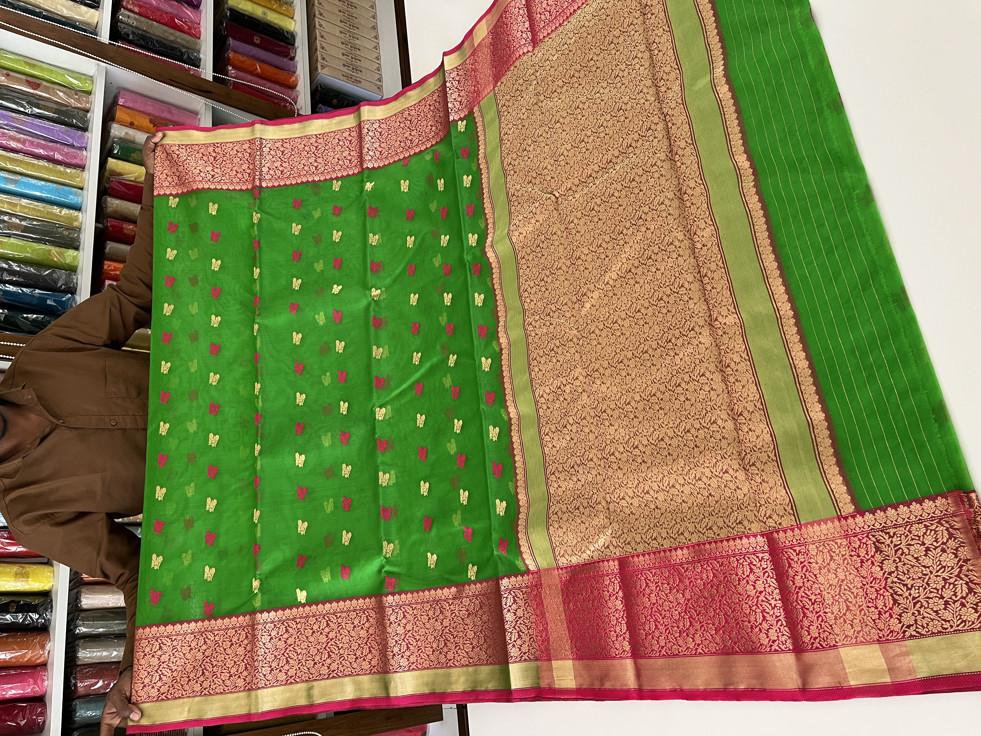 Chanderi Sarees — Design 61 - Motamal Handlooms, Chanderi