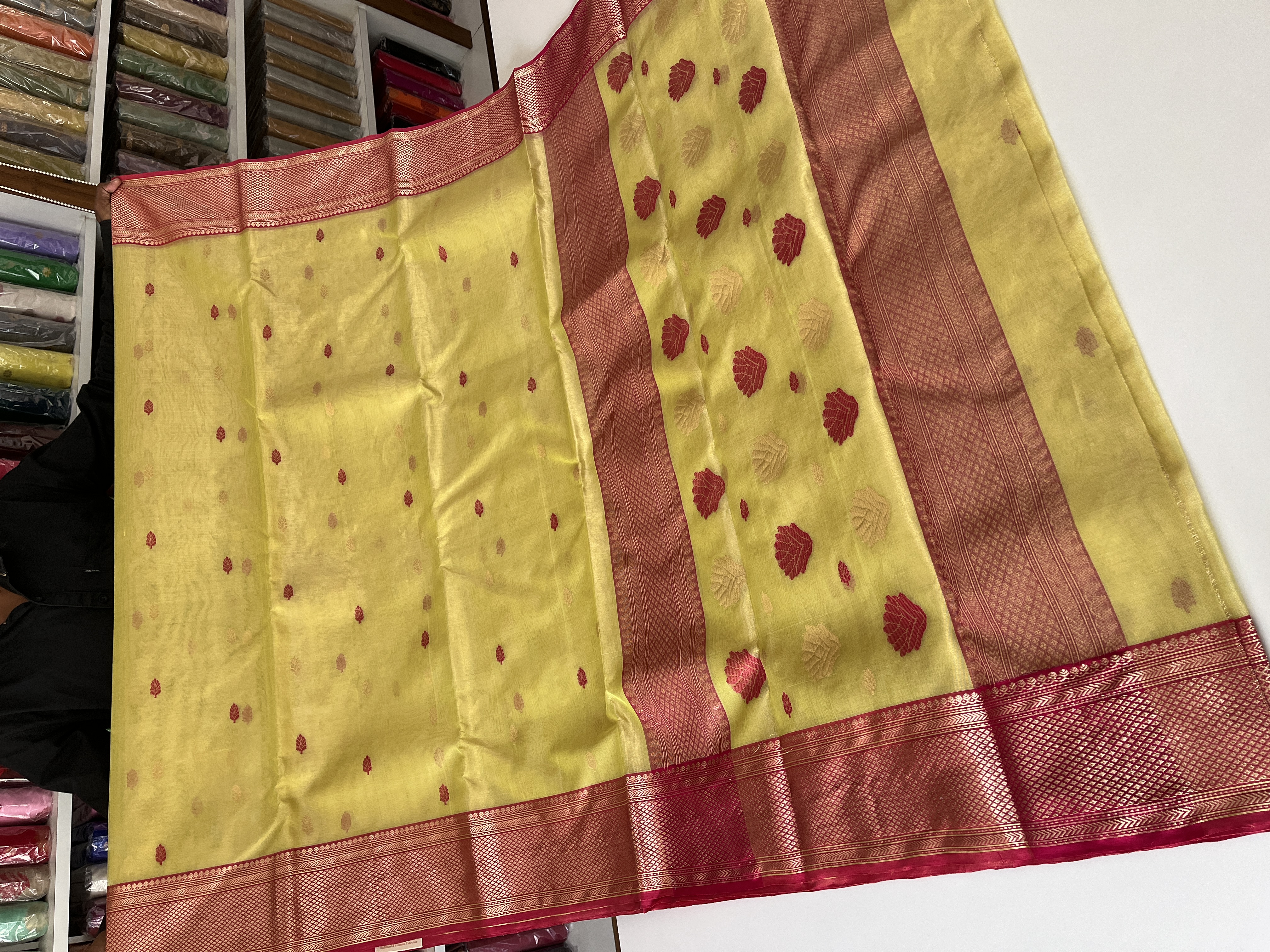 Chanderi Sarees — Design 90 - Motamal Handlooms, Chanderi