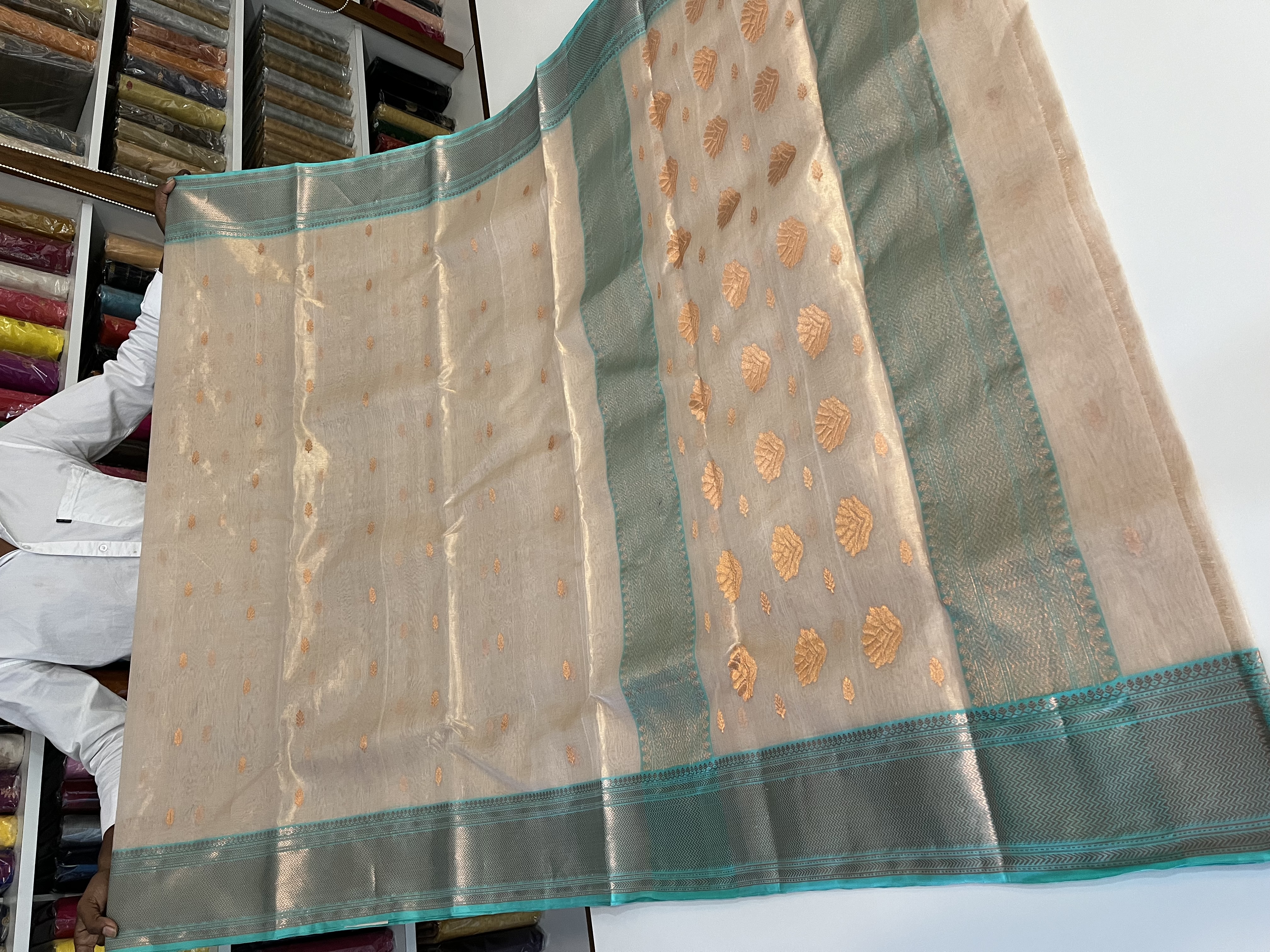 Chanderi Sarees — Design 89 - Motamal Handlooms, Chanderi