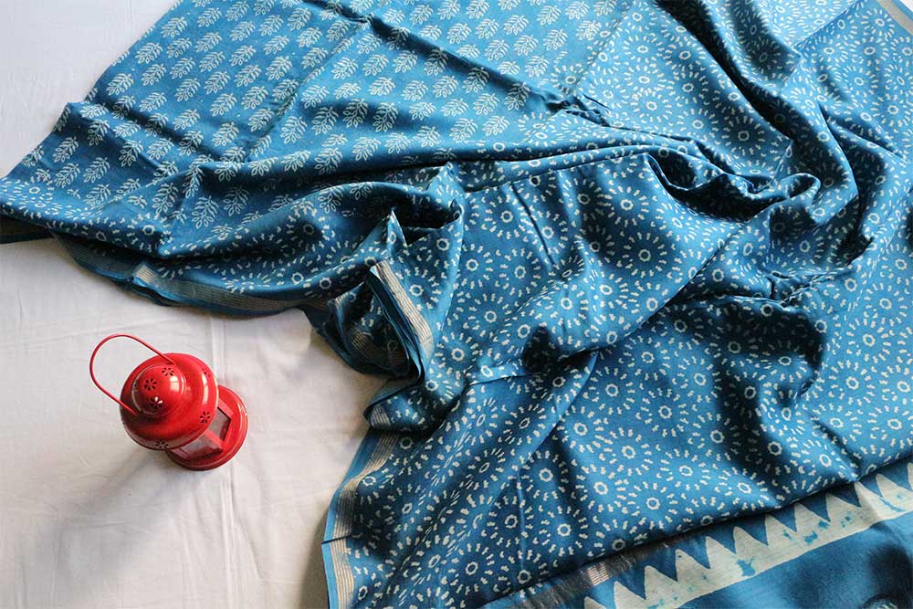Hand Block Print Sarees - Motamal Handlooms, Chanderi