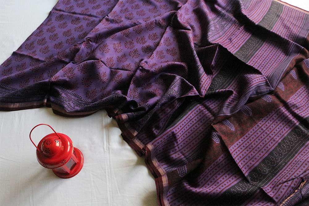 Hand Block Print Sarees - Motamal Handlooms, Chanderi