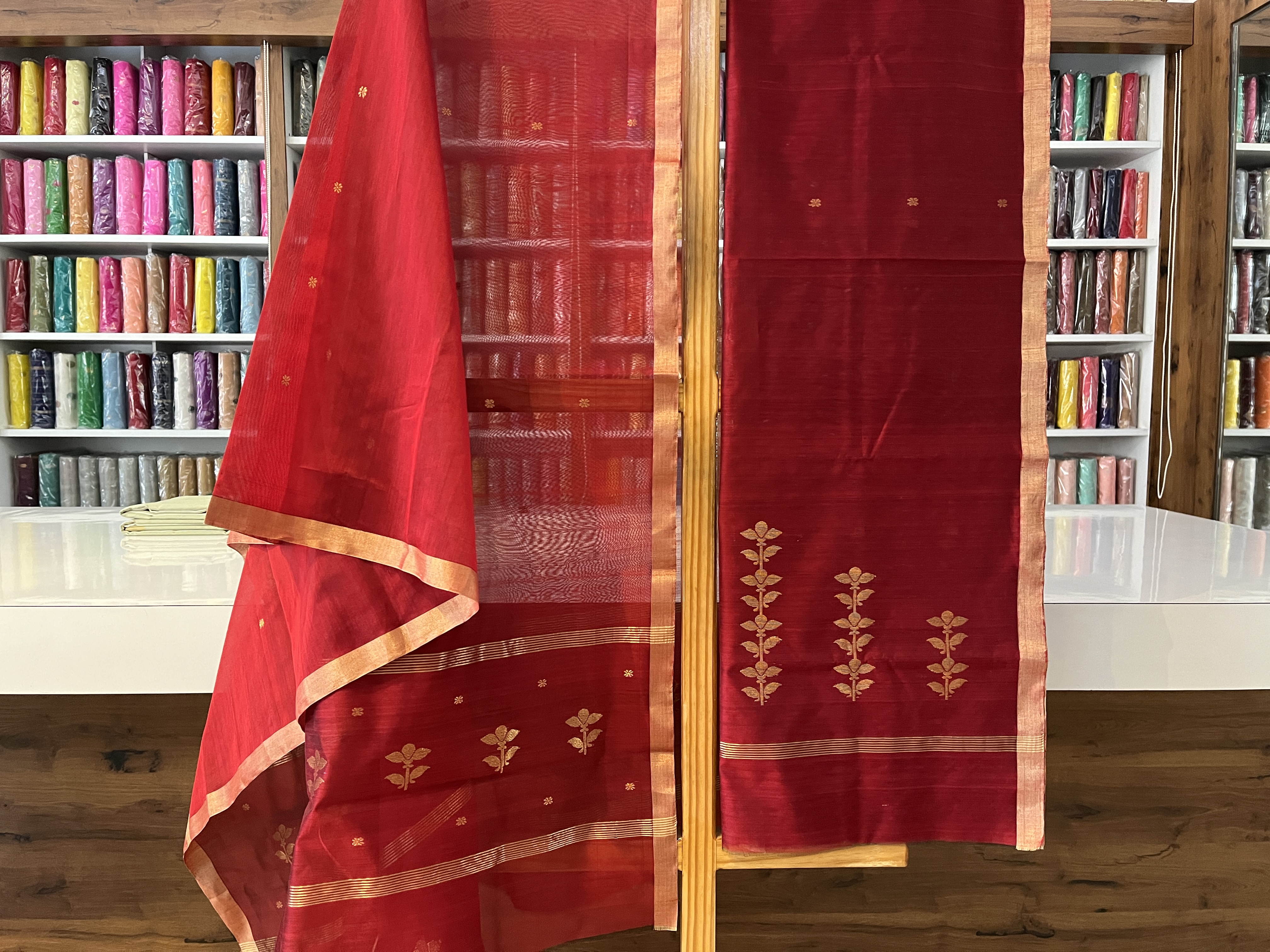 Suits Chanderi hand woven